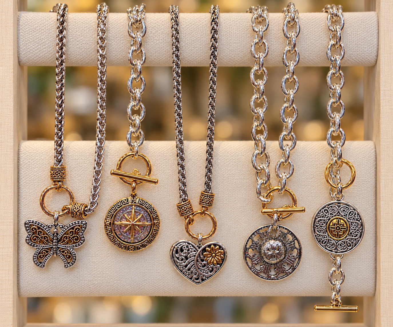Detailed artisan necklaces