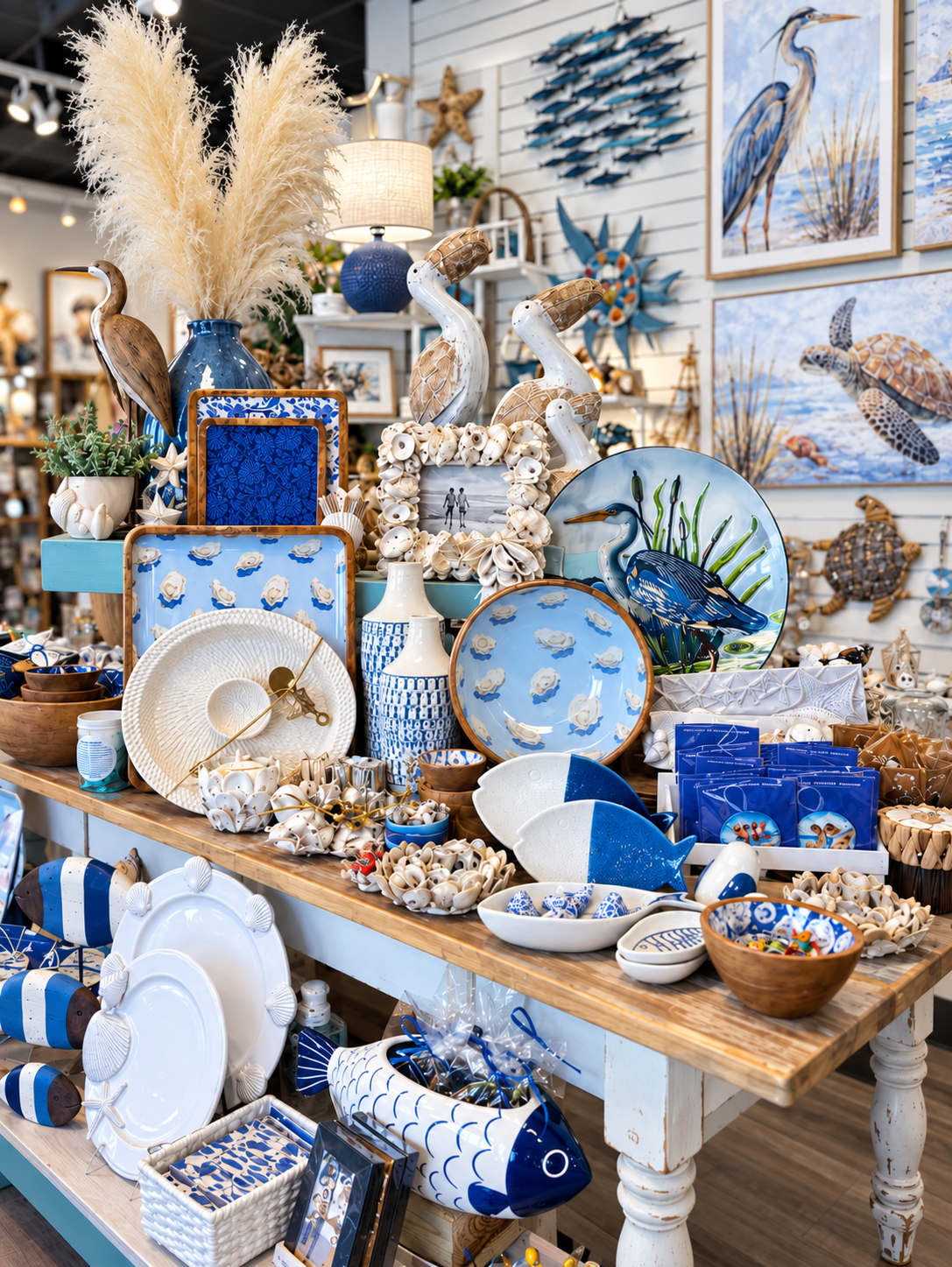 Coastal tabletop décor from our store